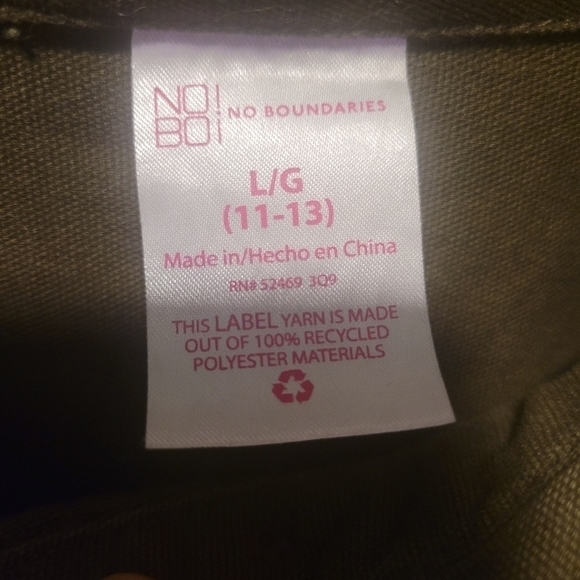 NWOT No Boundaries Cargo Style Jacket Size Large 11-13 - Picture 6 of 9